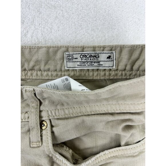Originals by Jack & Jones Men's Jeans W34 L32 Tim Slim Fit 34 X 32L Beige - Picture 3 of 12
